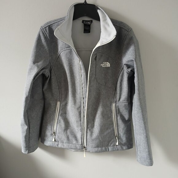 The‎ North Face Women's Apex Bionic Softshell Jacket SIZE M Grey White - Picture 1 of 11